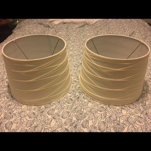 Set of 2 cream lampshades